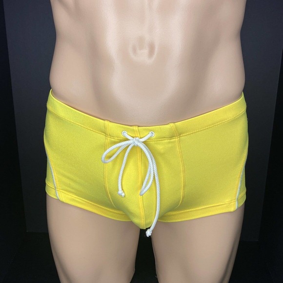 VTG California Muscle Undergear Square Cut Brief W Inner C-ring Lift Pouch - S - Picture 1 of 6